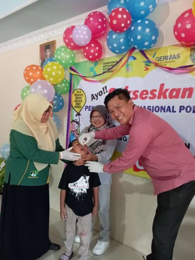 Pekan Imunisasi Nasional Polio Tahun 2024 di Desa Bumirejo Kecamatan Puring Kabupaten Kebumen